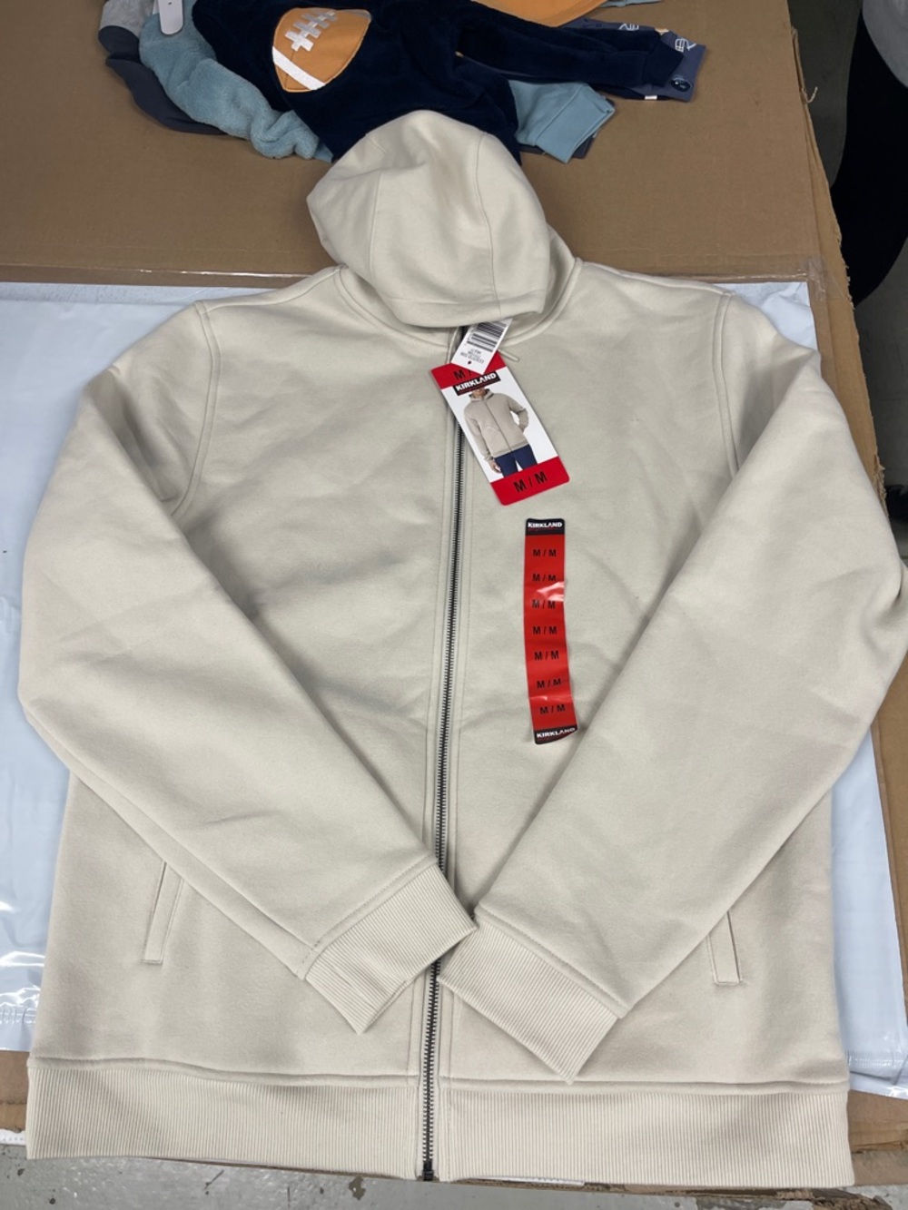 Kirkland Signature Cream Full-Zip Hoodie